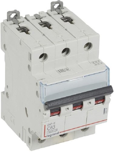 Выключатель автоматический Legrand DX3-E 6000 3п 63А C 10кА фото Выключатель автоматический Legrand DX3-E 6000 3п 63А C 10кА картинка